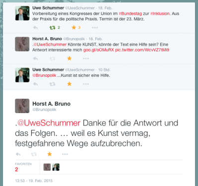 Uwe Schummer - Twitter-Dialog